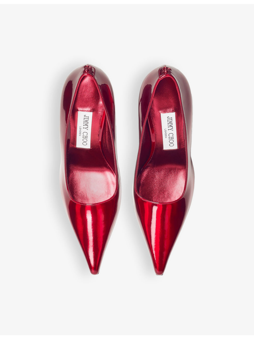 Ixia car-paint patent-leather heeled courts - 2
