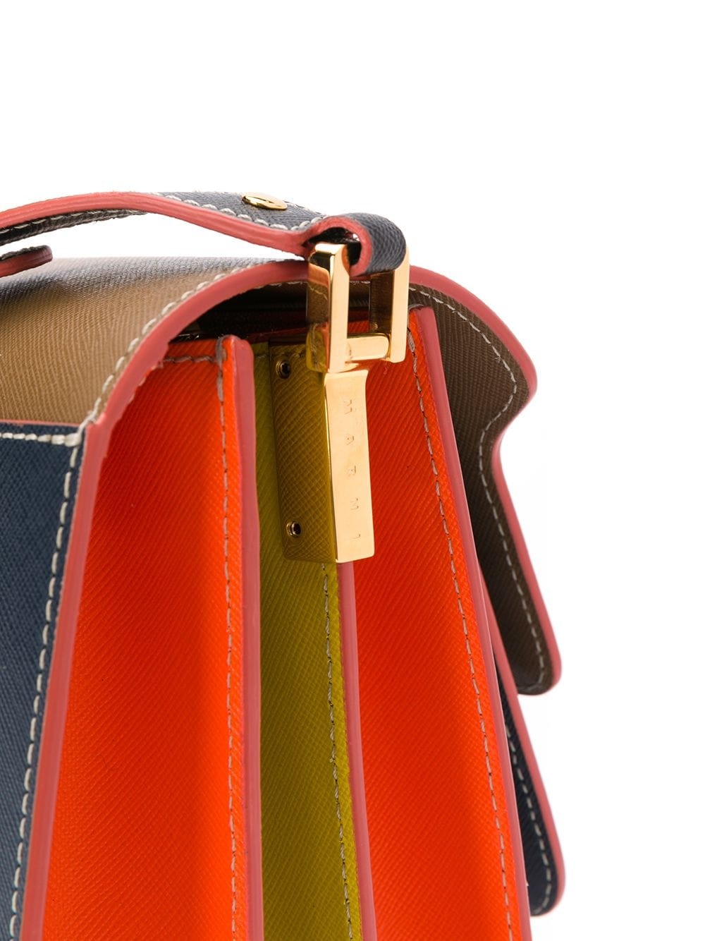 colour-block Trunk shoulder bag - 4