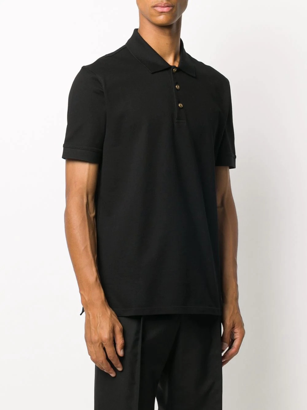 logo-button polo shirt - 3