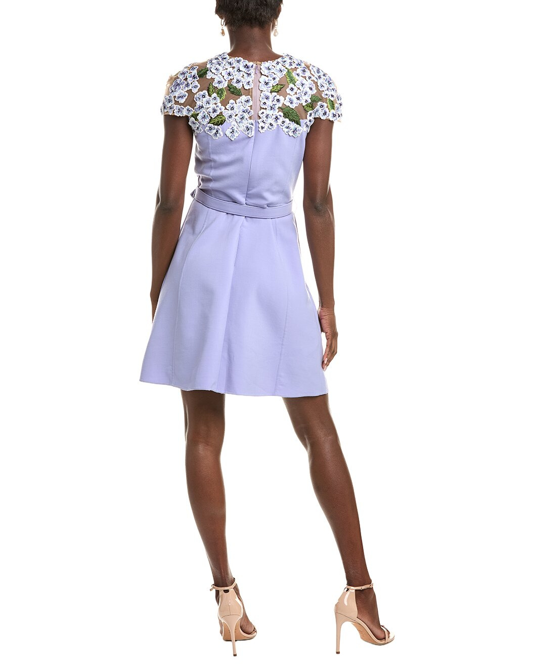 Oscar de la Renta Silk-Trim Sheath Dress - 2