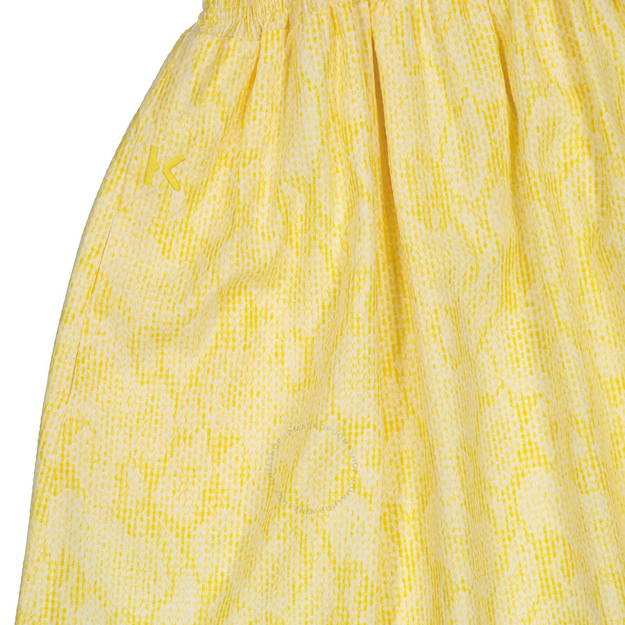 Kenzo Lemon Gingham Snakeskin A-line Mini Dress - 7