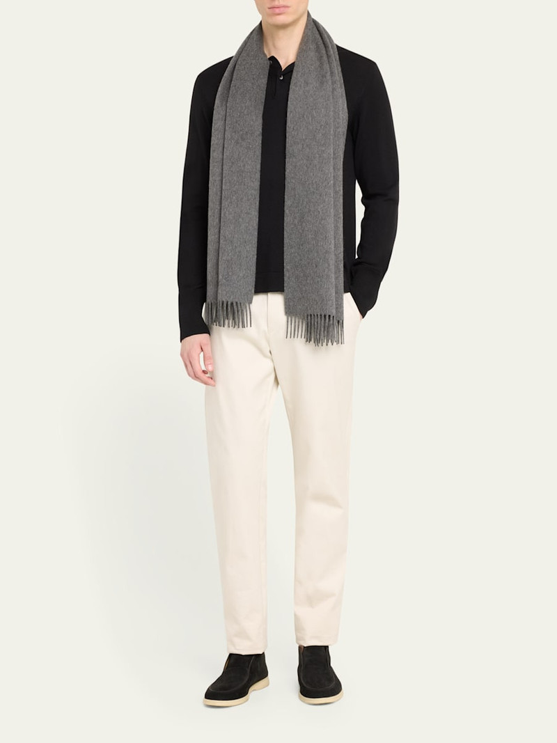 Loro Piana Men's Grande Unita Cashmere Scarf outlook