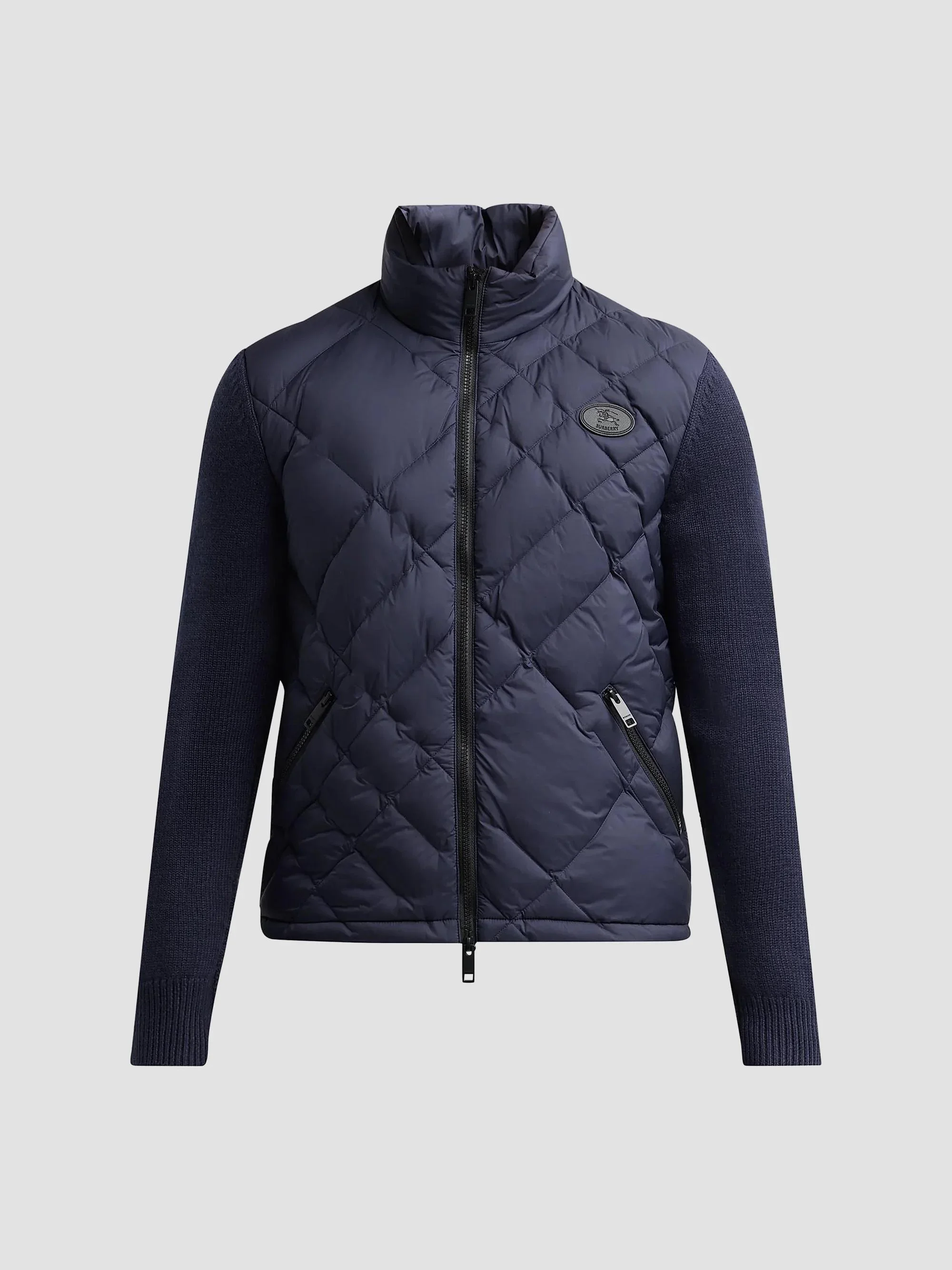 Men's Dunsbury Nylon Puffer Jacket - Navy - 1