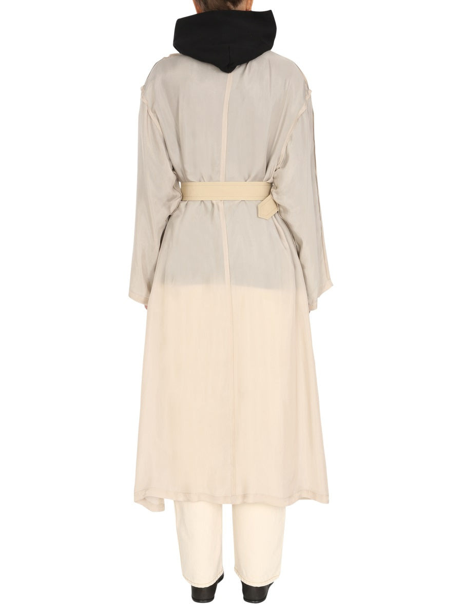 Maison Margiela Women Two-Material Trench - 3