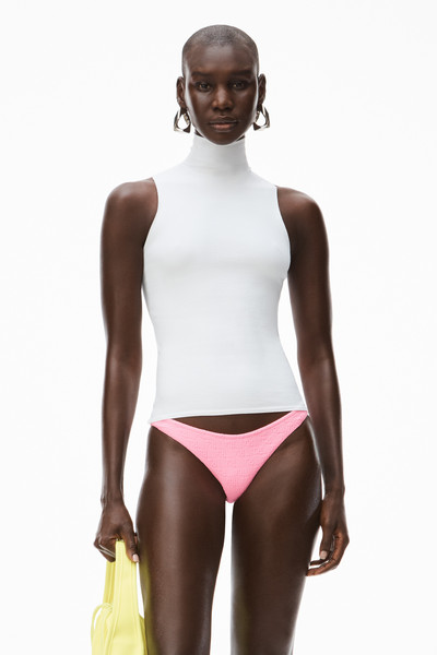 Alexander Wang MOCK NECK TANK IN SEAMLESS RIBBED NYLON outlook