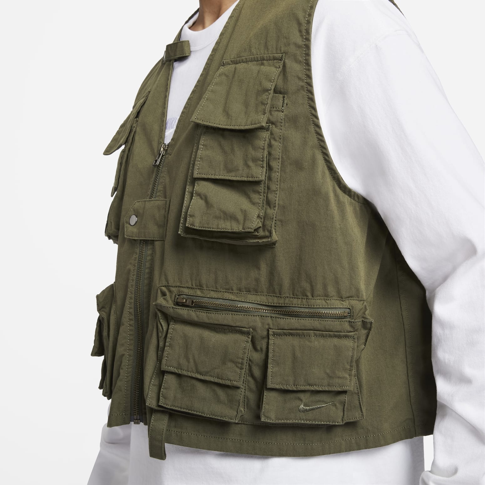 Nike Life Utility Vest 'Olive Green' FN3215-325 - 4
