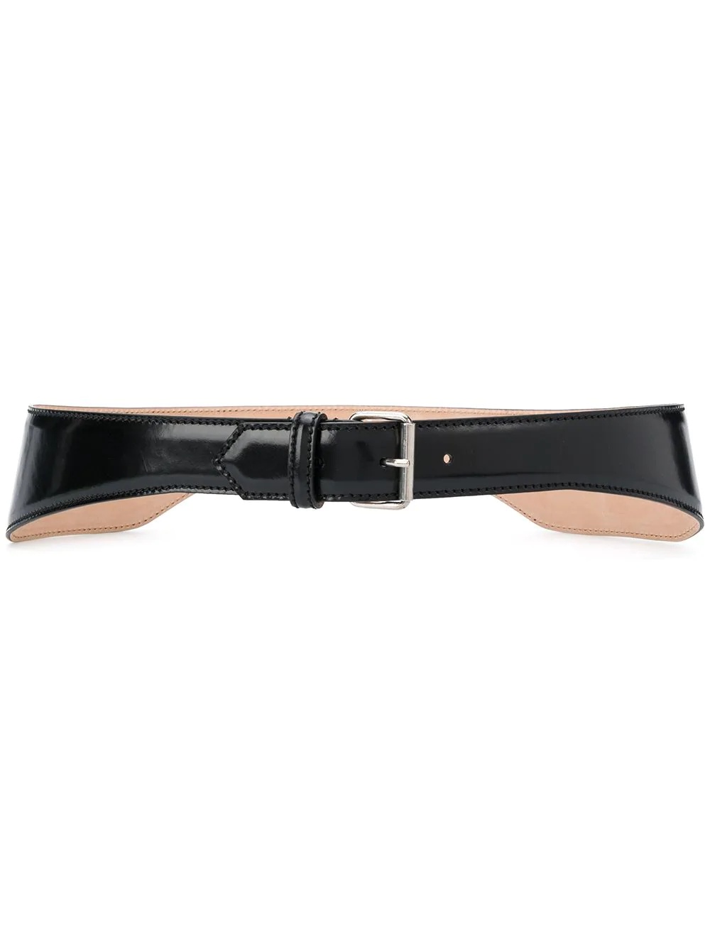 leather waist belt - 1