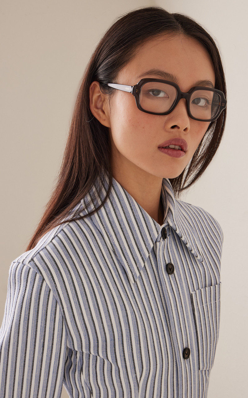 Loewe Square-Frame Acetate Glasses grey outlook
