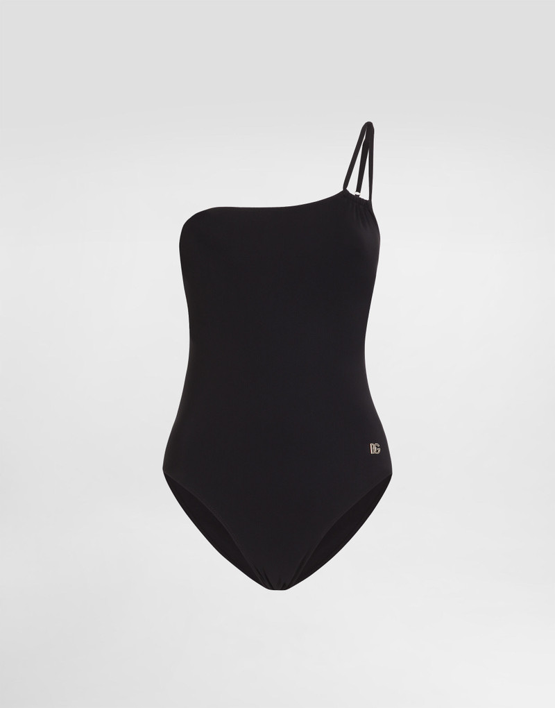 One-piece one-shoulder swimsuit - 1