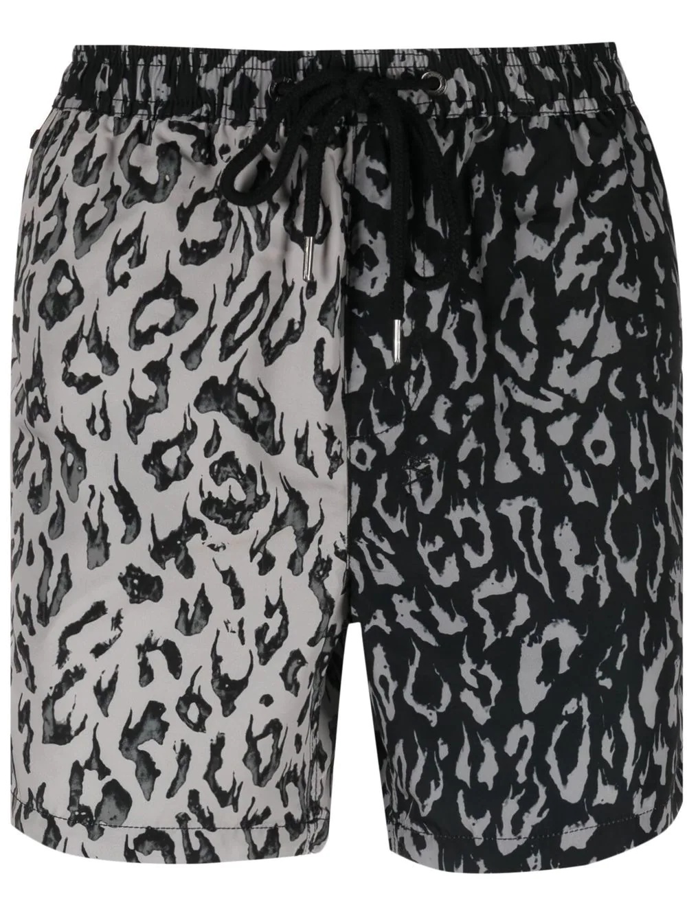 animal-print swim shorts - 1