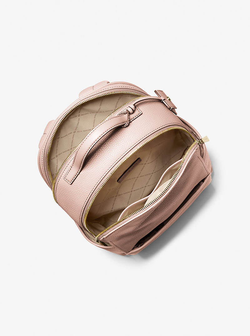 MICHAEL KORS Sable Medium Pebbled Leather Backpack outlook