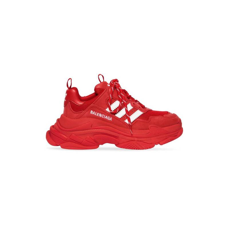 Men's Balenciaga / Adidas Triple S Sneaker in Red - 1