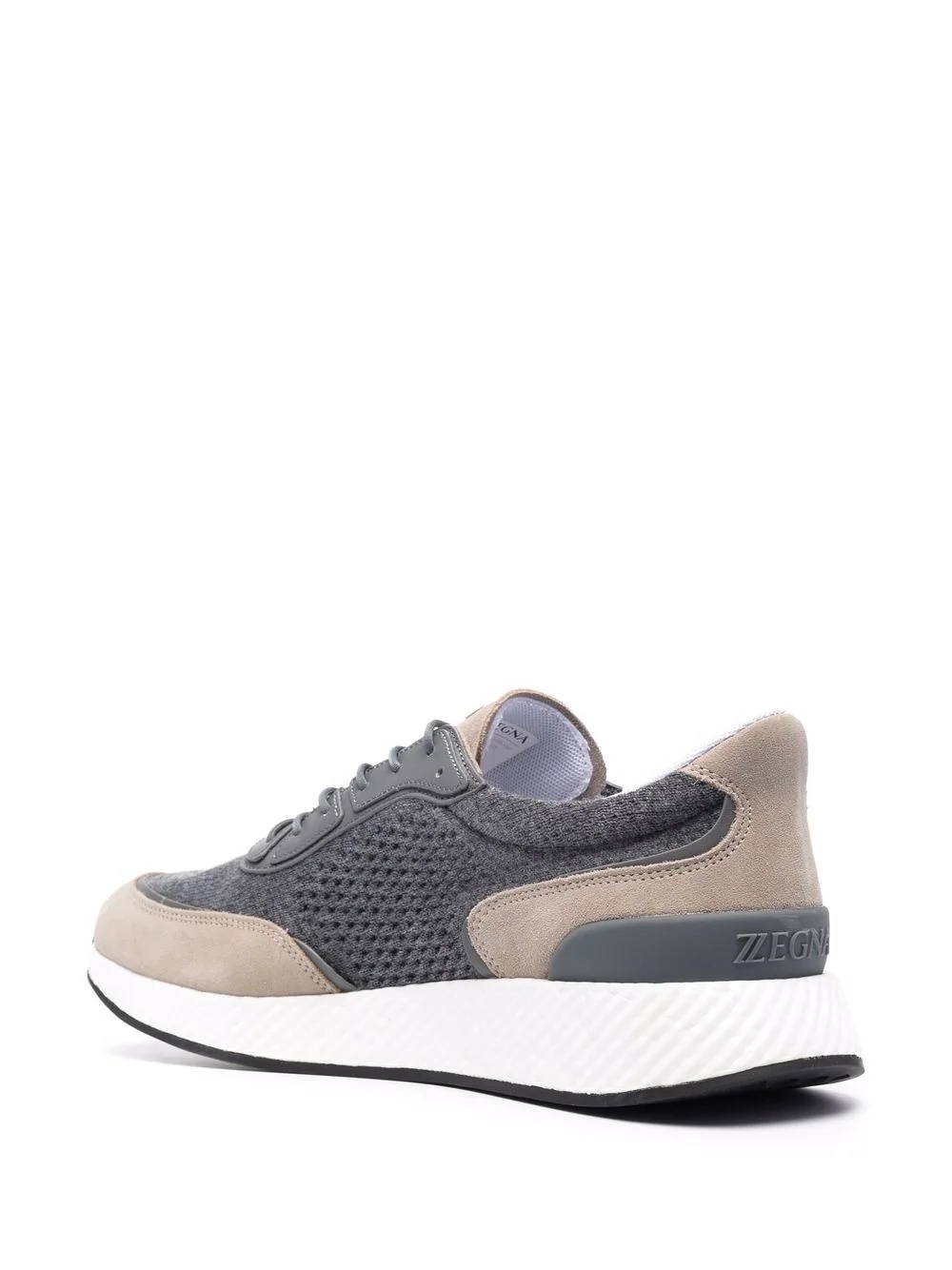 panelled low-top sneakers - 3