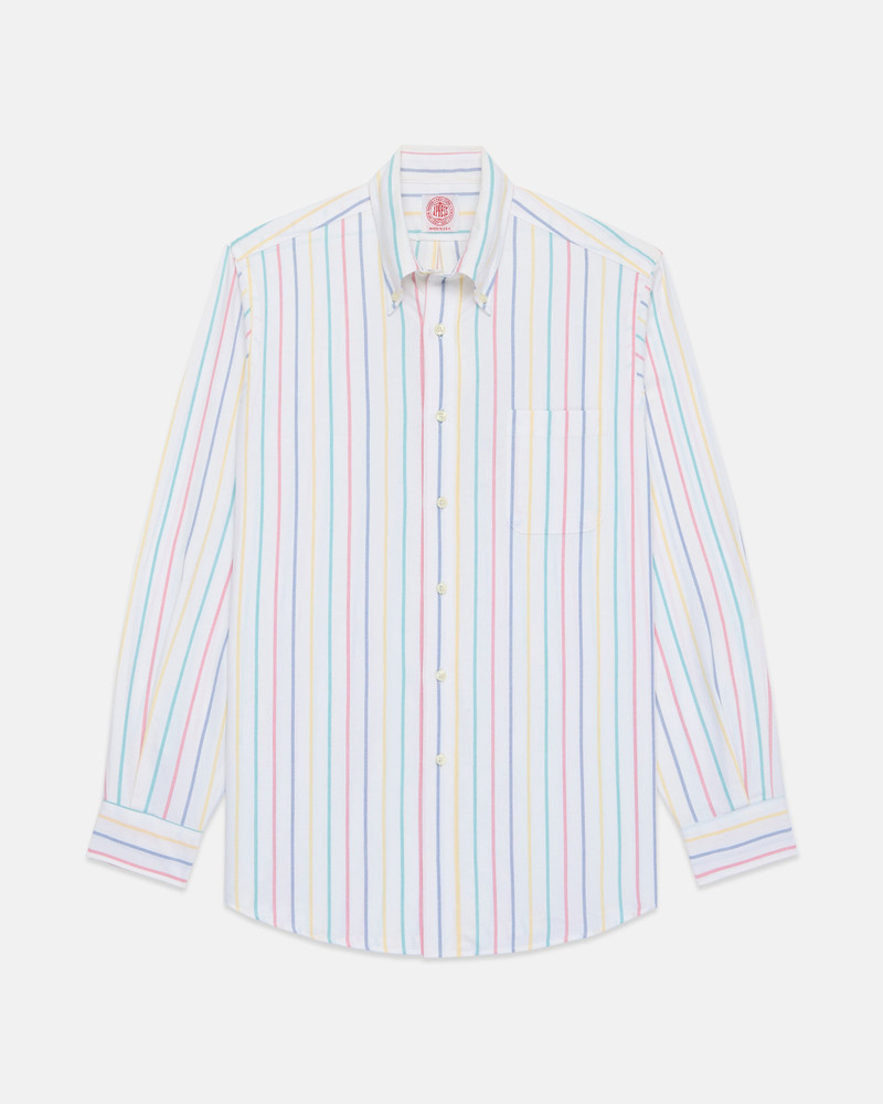 J. PRESS MADE-IN-USA AWNING STRIPE OXFORD CLOTH SPORT SHIRT - CLASSIC FIT outlook