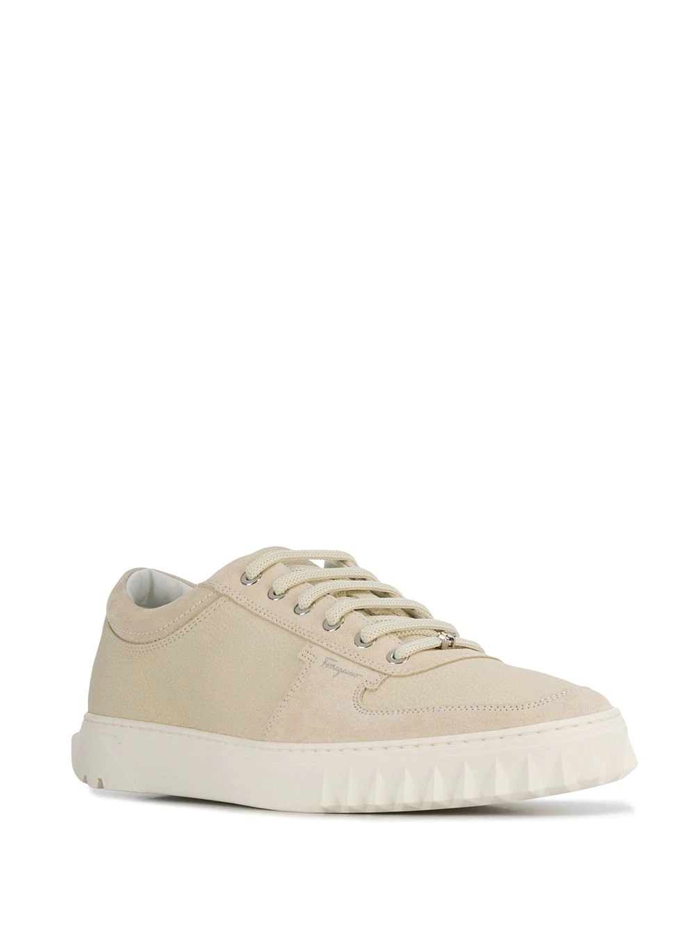 panelled low-top sneakers - 2