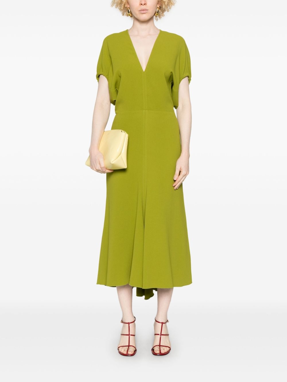 crepe midi dress - 2