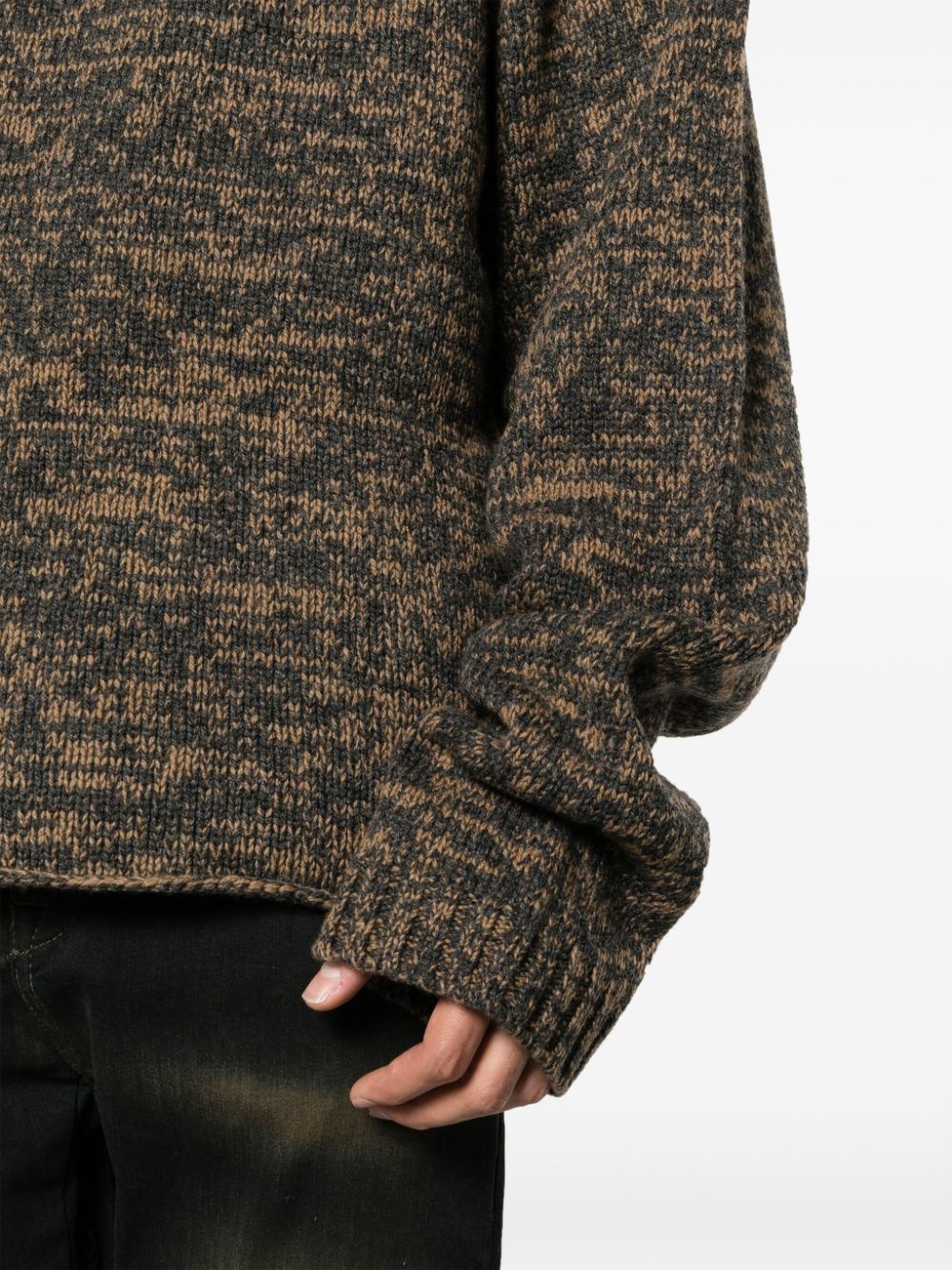 intarsia-knit wool jumper - 5