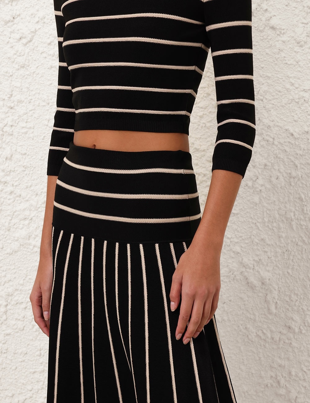 CRUSH STRIPE MIDI SKIRT - 5