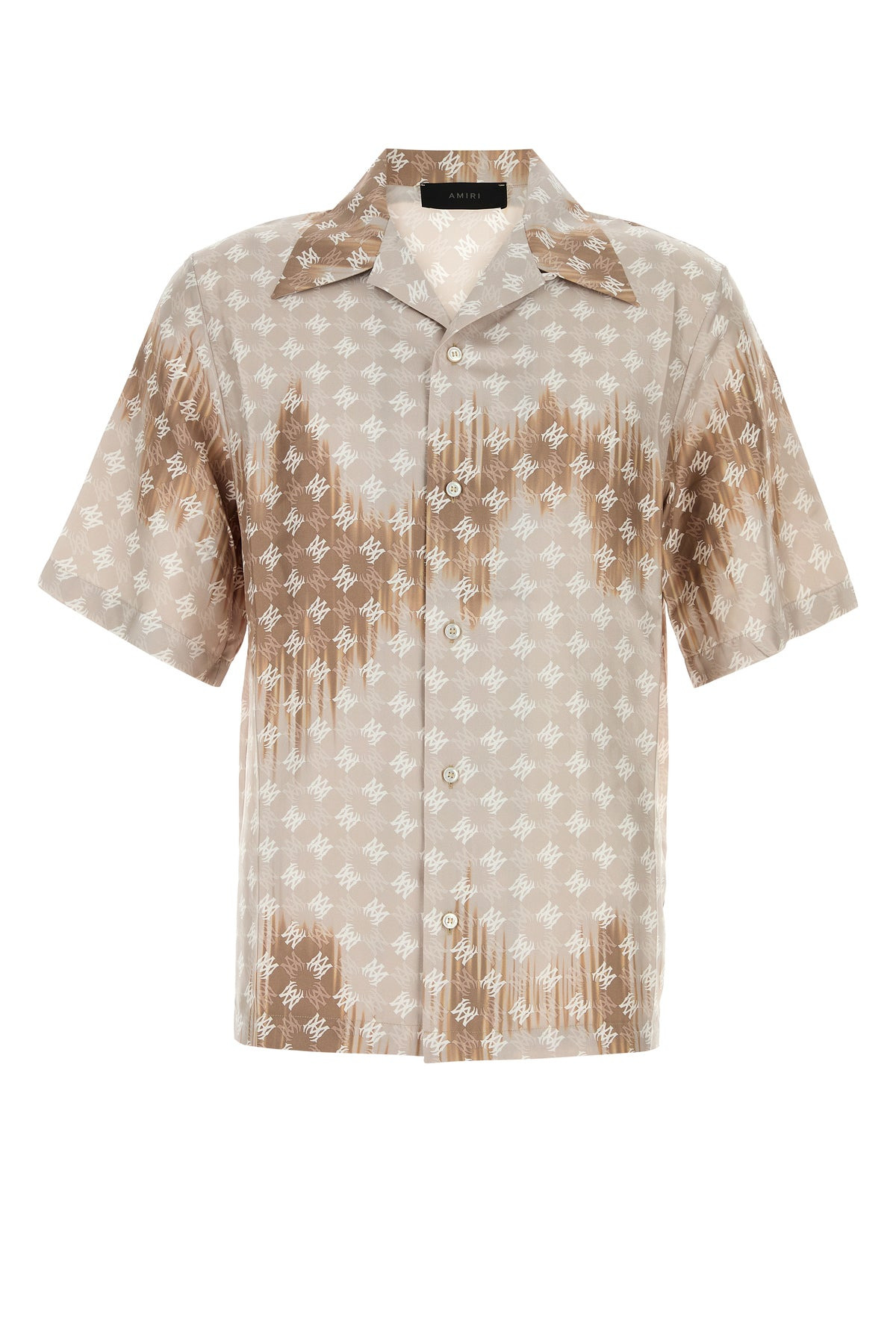 Printed satin shirt - 1