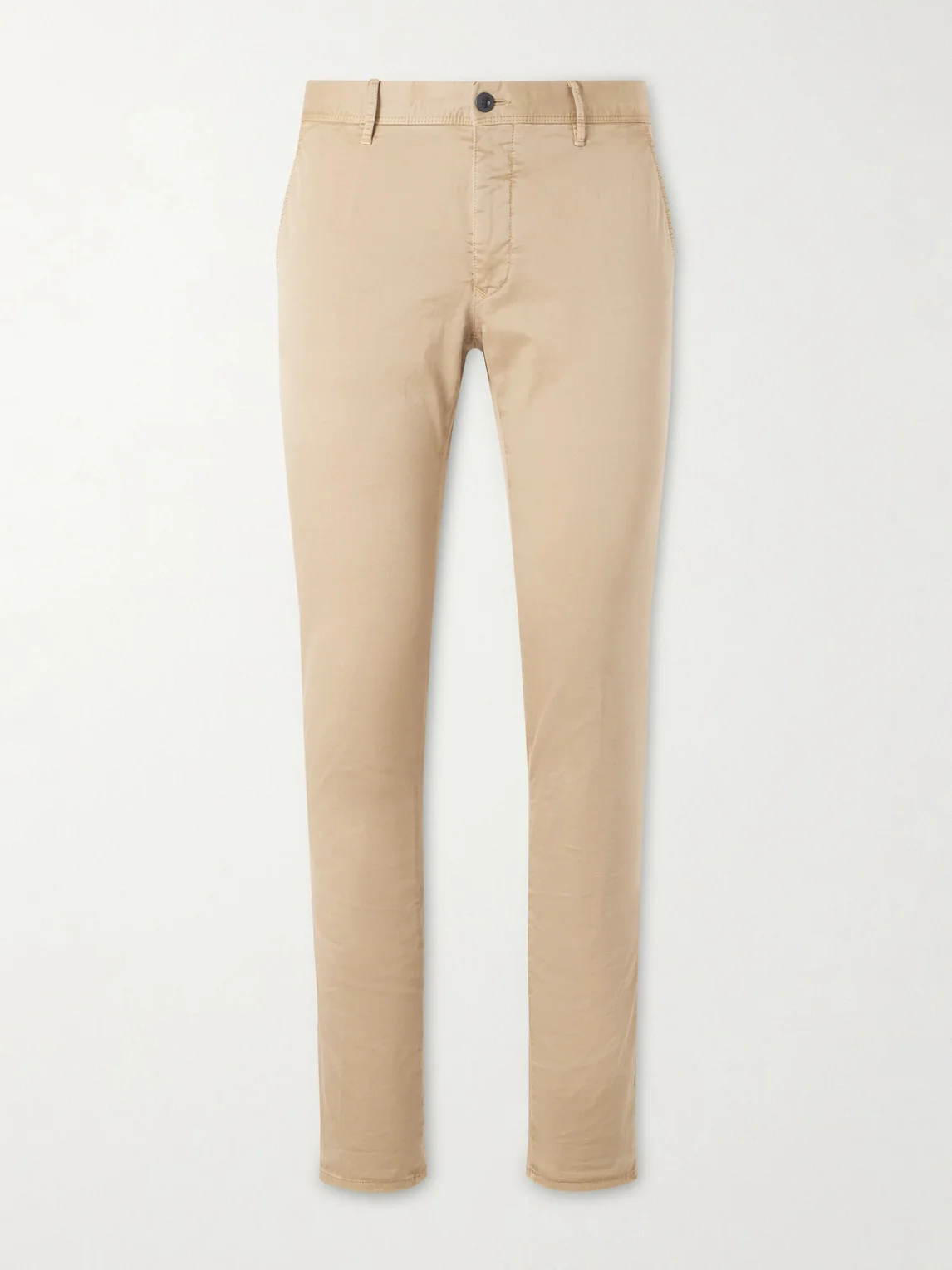 Slim-Fit Tapered Stretch-Cotton Gabardine Trousers - 1