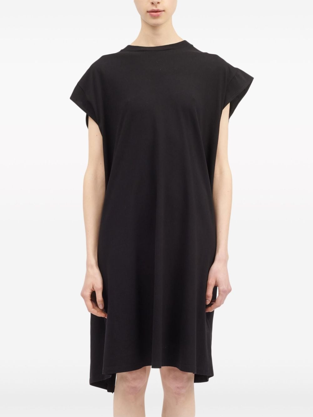 layered cotton midi dress - 2
