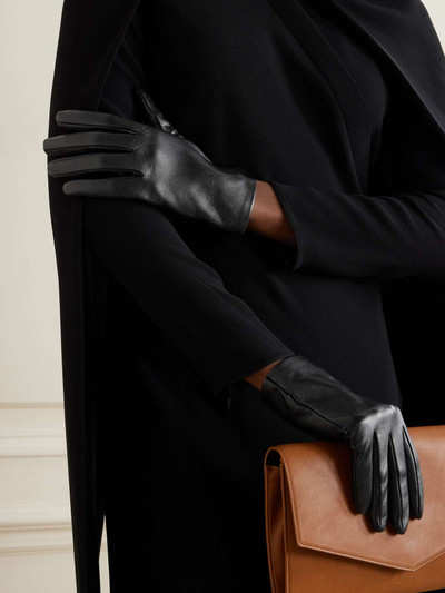 The Row Lorella leather gloves outlook