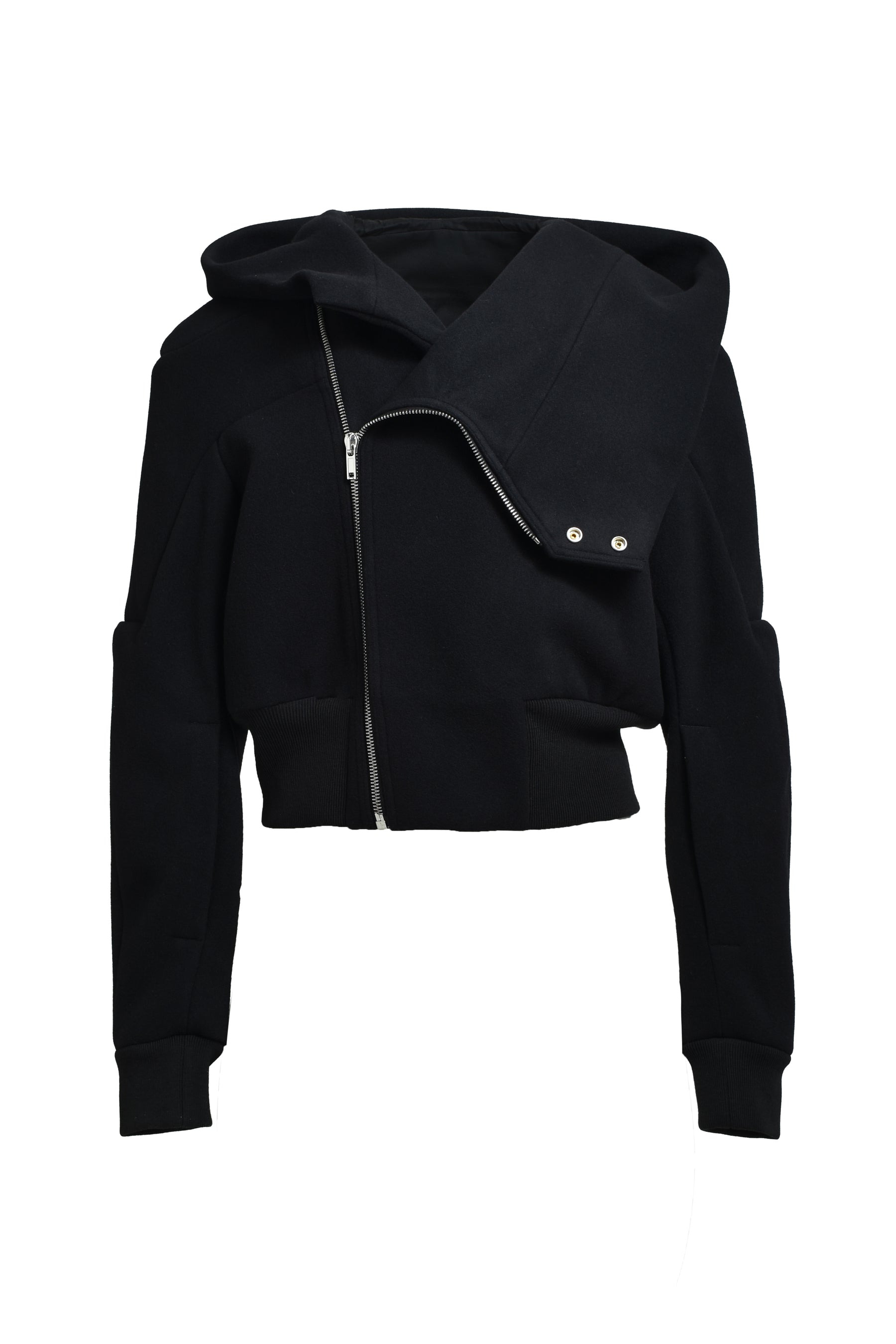CROPPED HOODED FLIGHT / BLACK - 6
