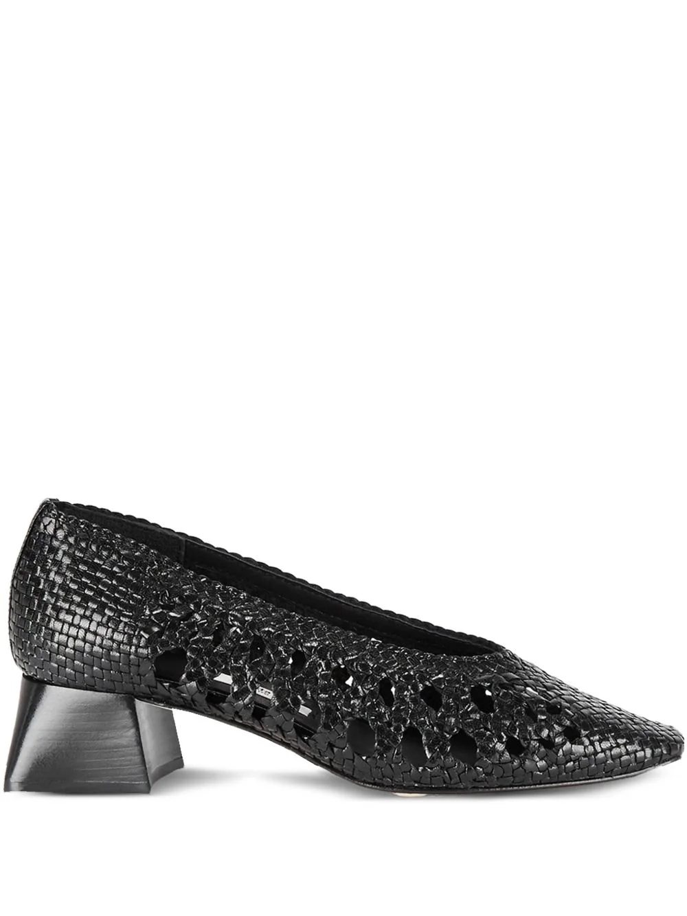 40mm Marina woven leather pumps - 1