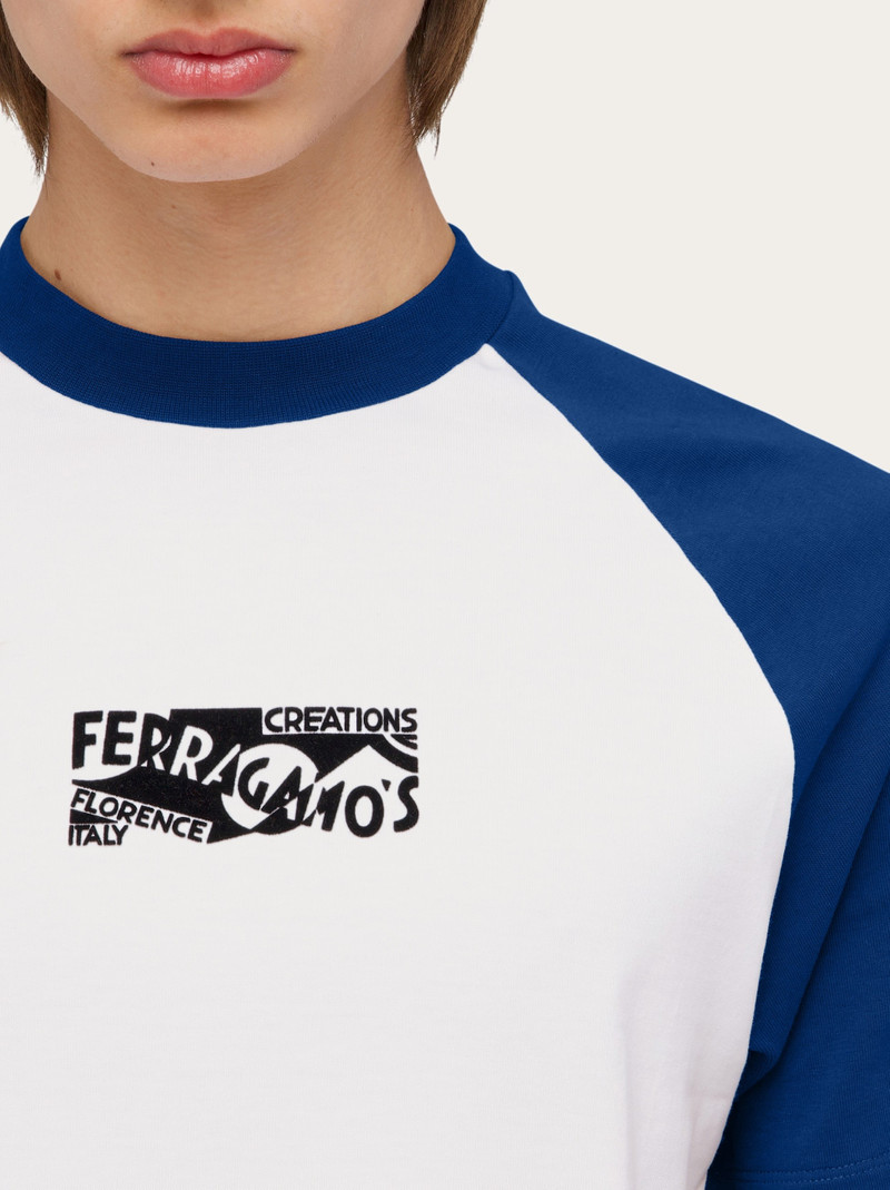 Flocked print t-shirt 4