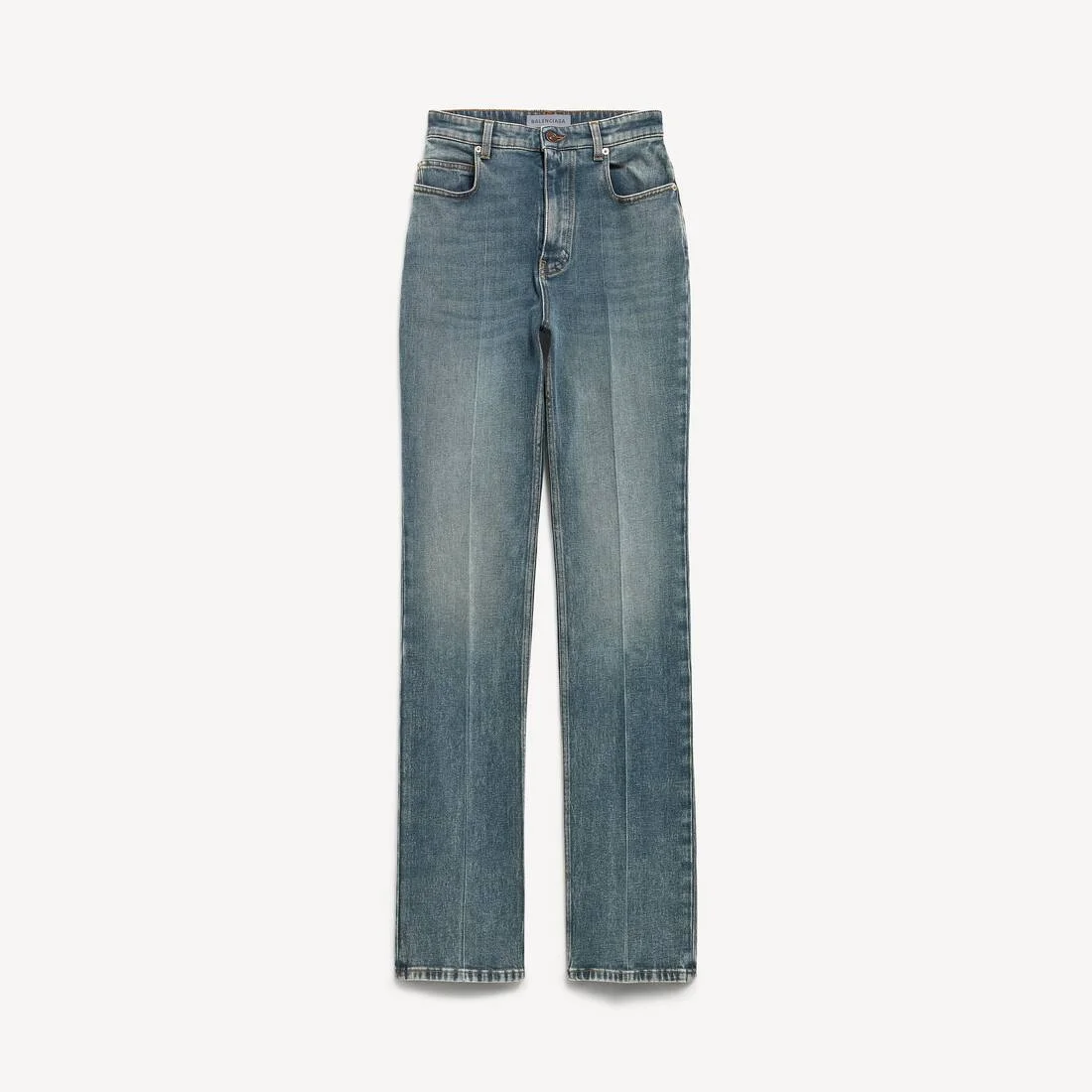 Women's High Waist Slim Jeans in Dirty Vintage Blue - 1