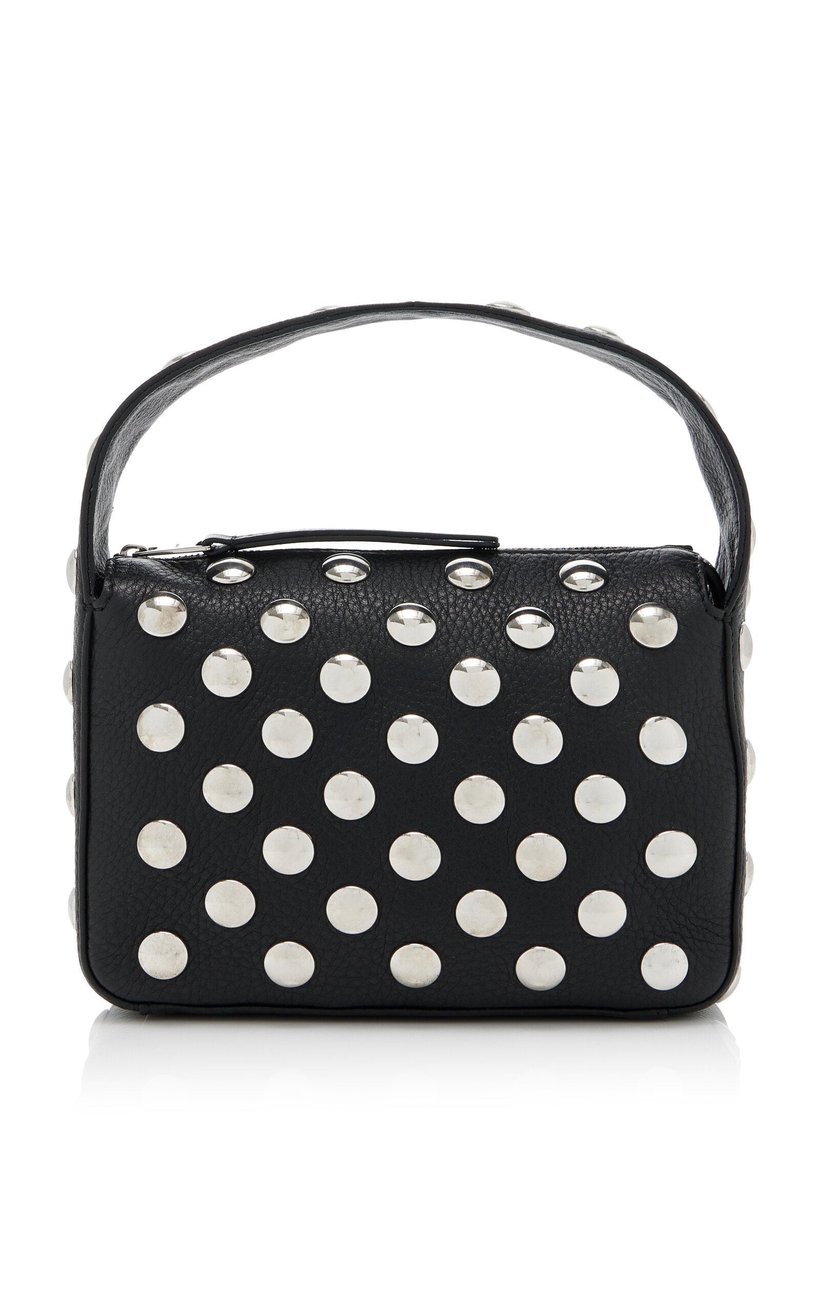 Elena Small Studded Leather Bag black - 1