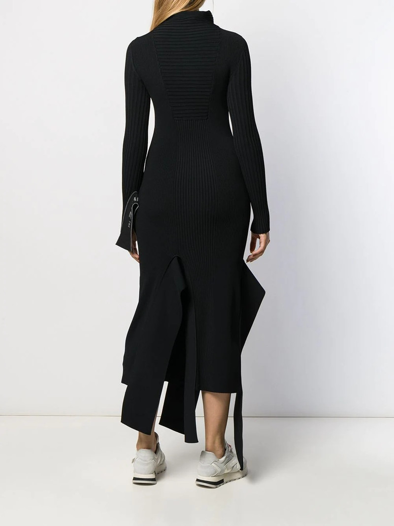 asymmetric knitted dress 4