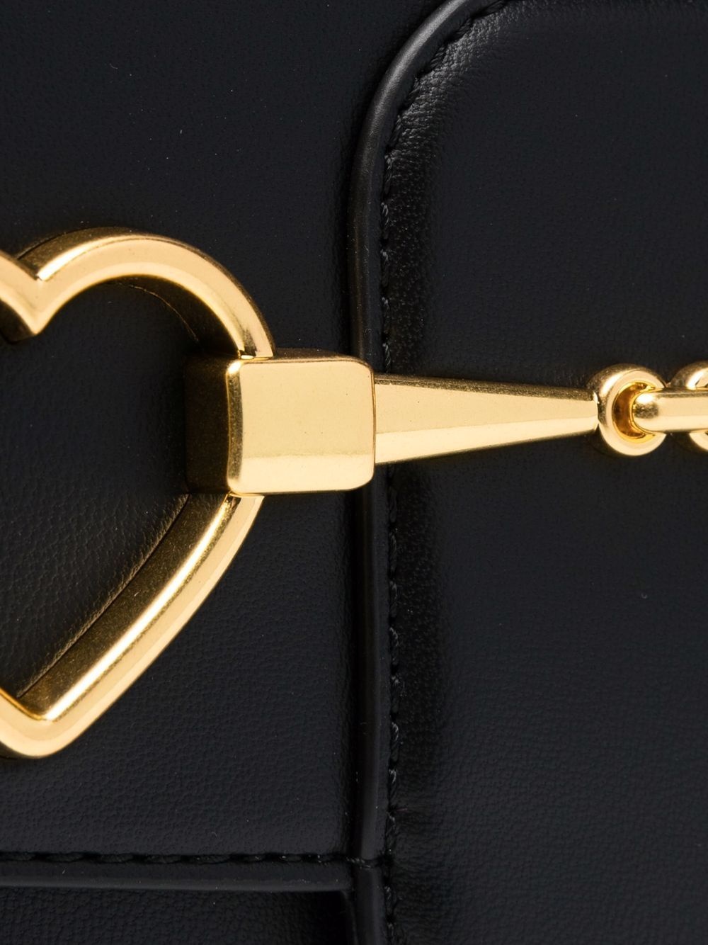 heart-buckle shoulder bag - 4