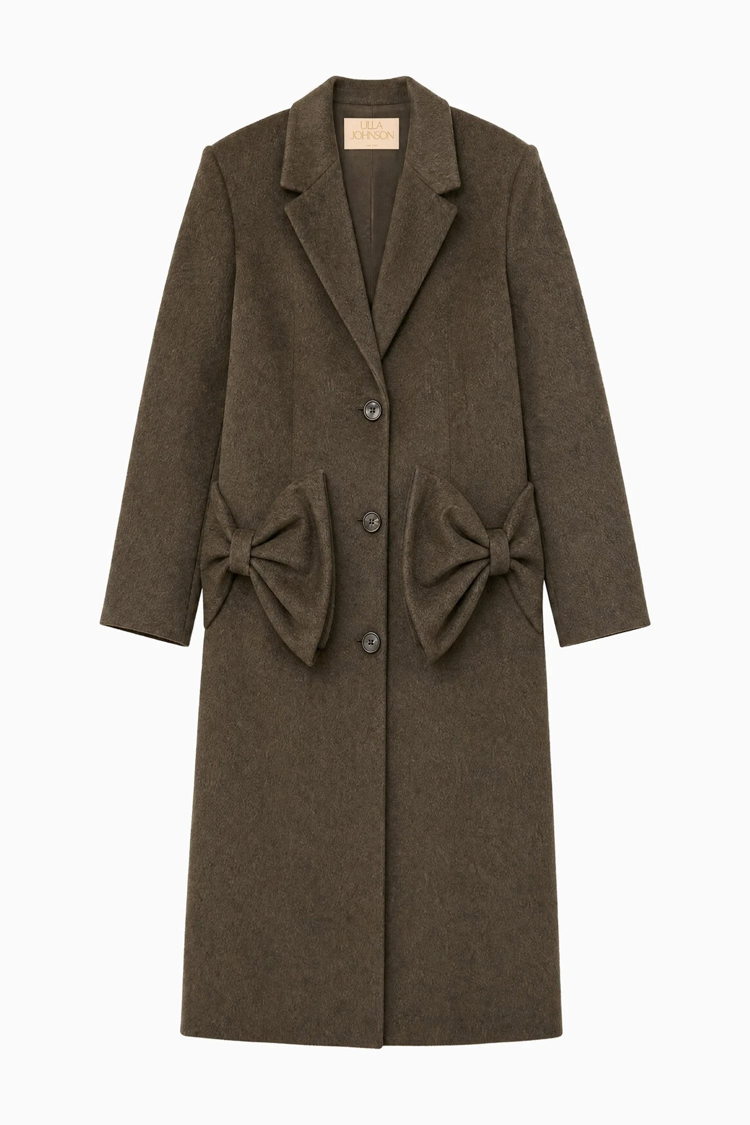 Corin Wool Coat with Bows - 1
