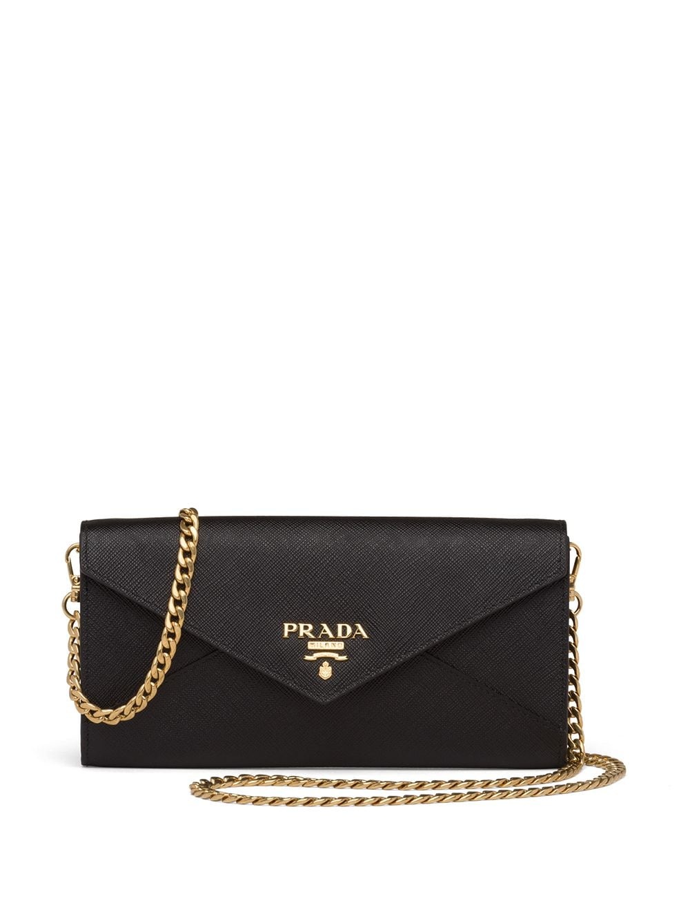 rectangular logo clutch bag - 1