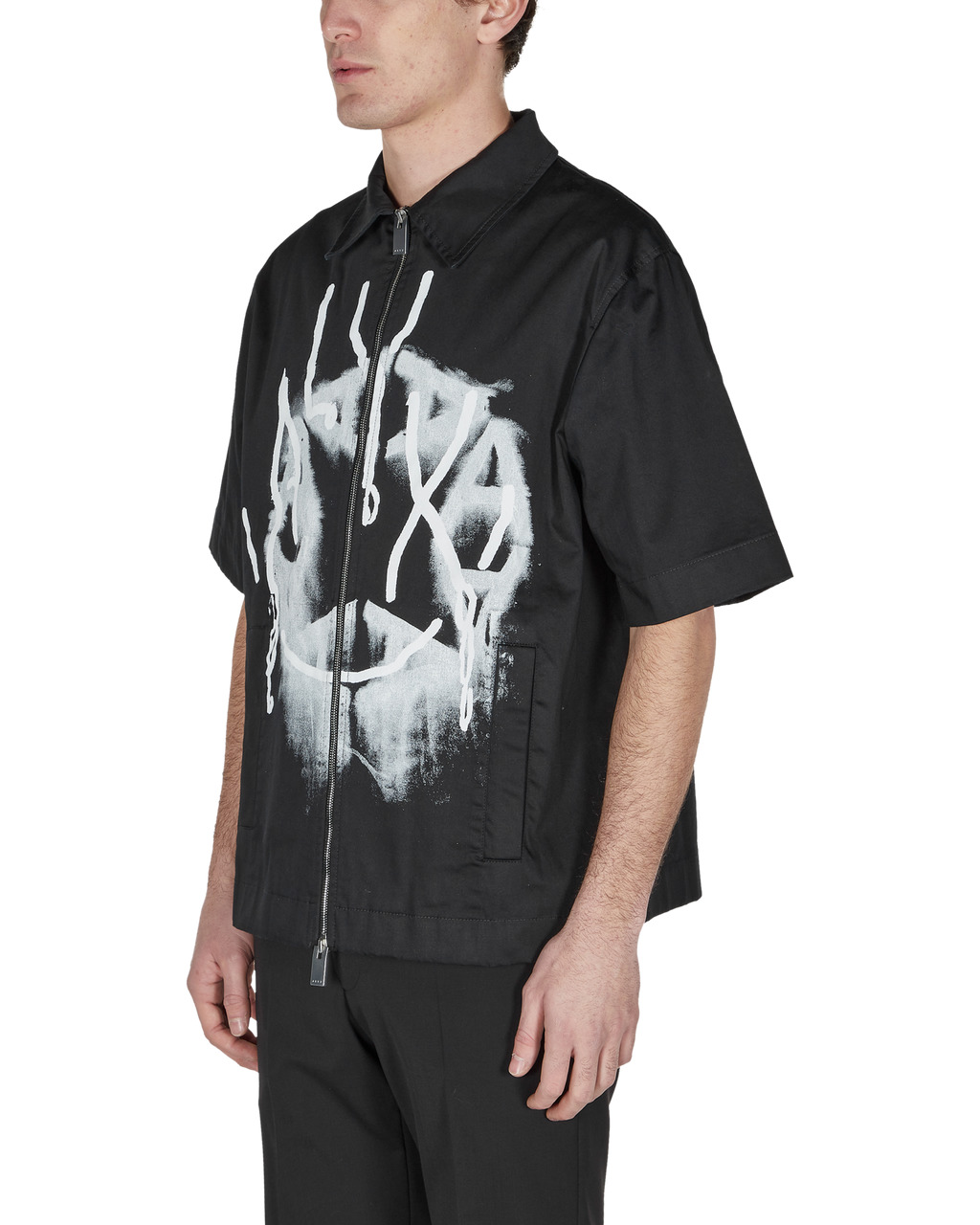 ZIP UP SS SHIRT - 3