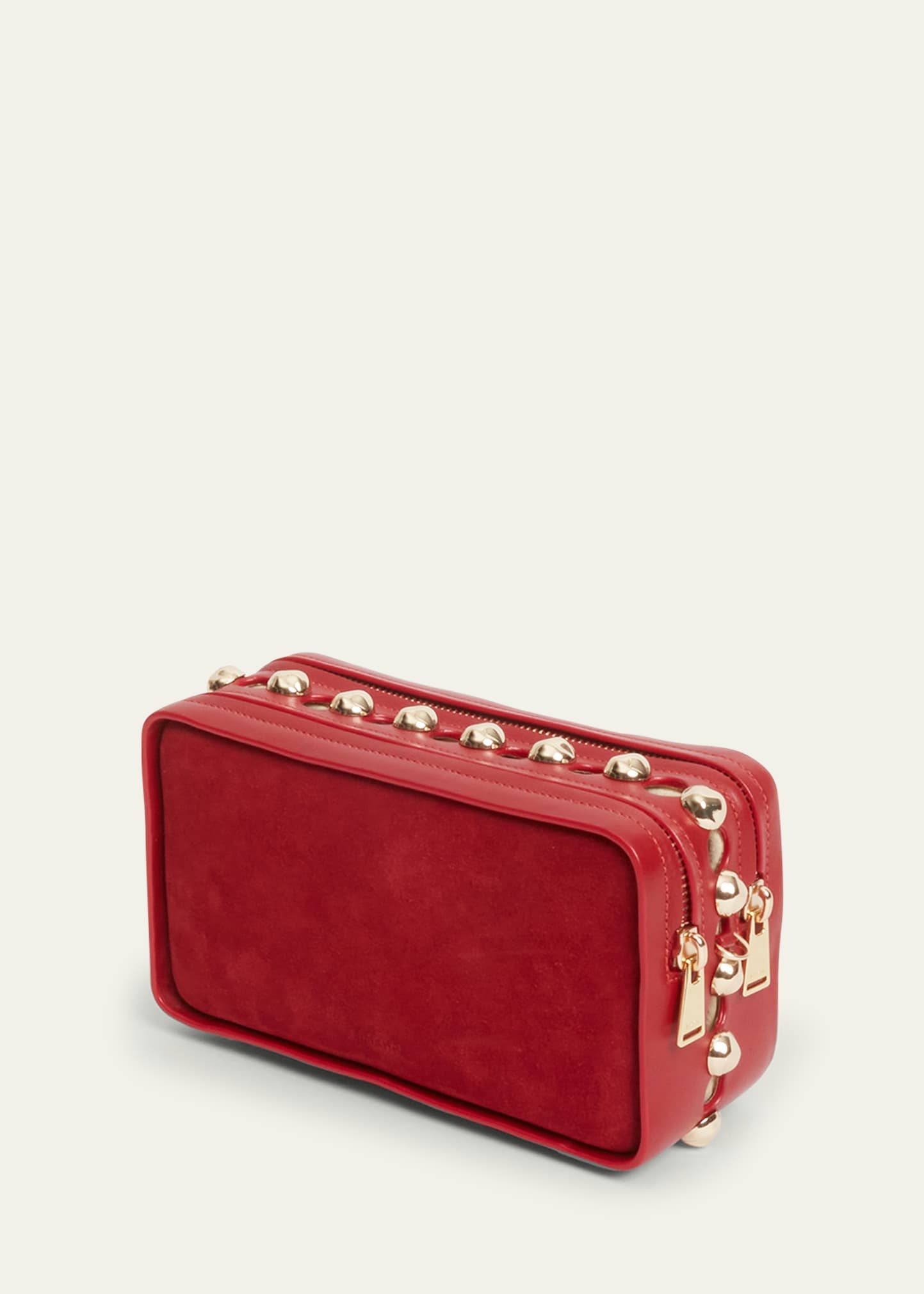 Amaya Studded Suede & Leather Camera Bag - 3