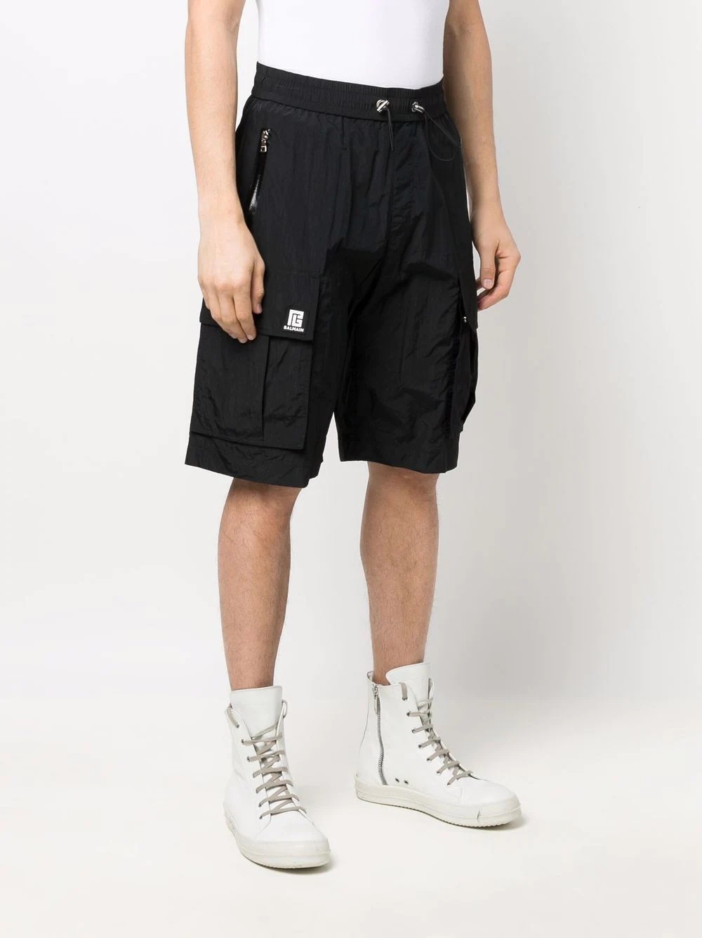 logo cargo shorts - 3