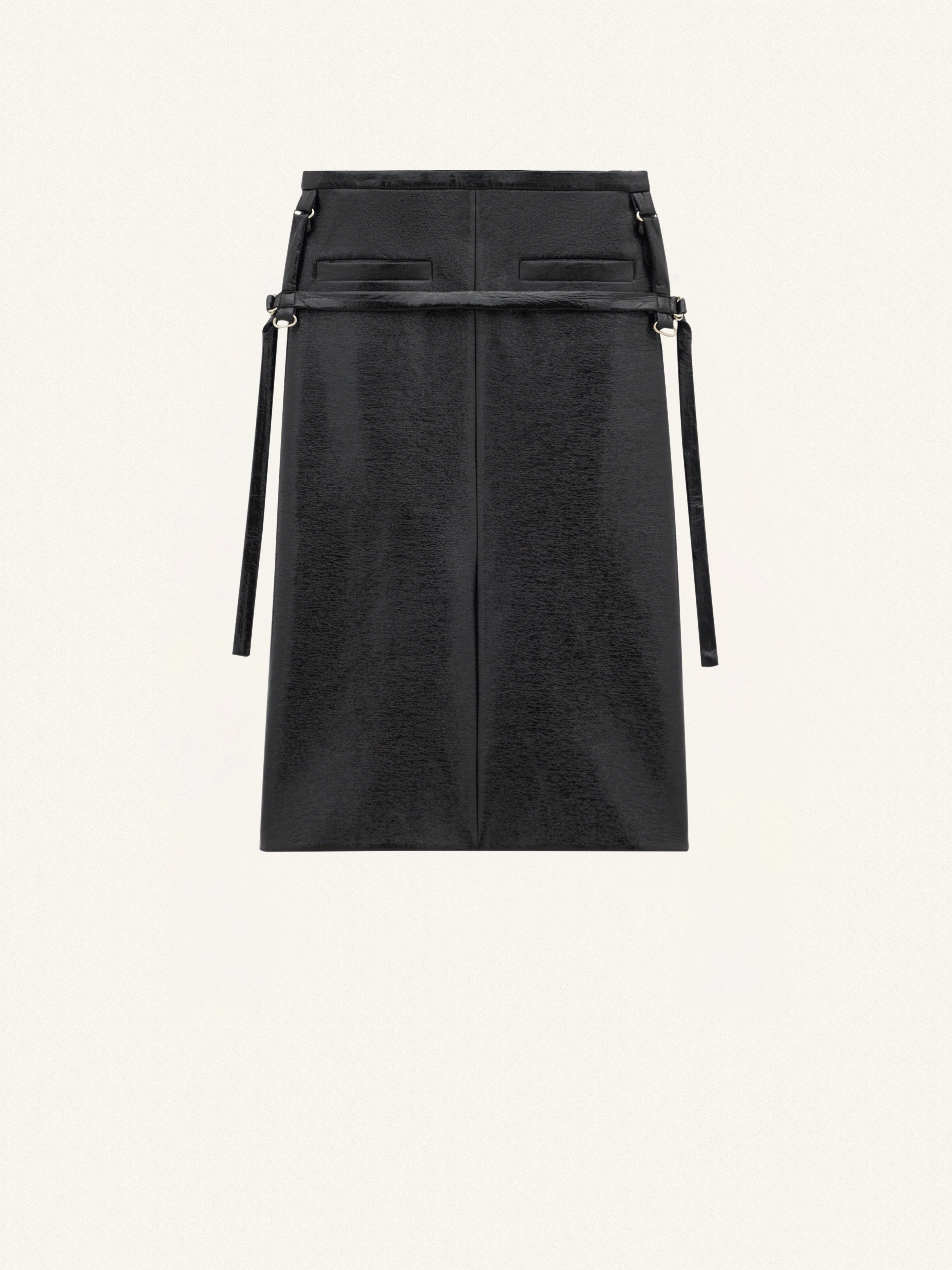 ONE STRAP VINYL SKIRT - 1