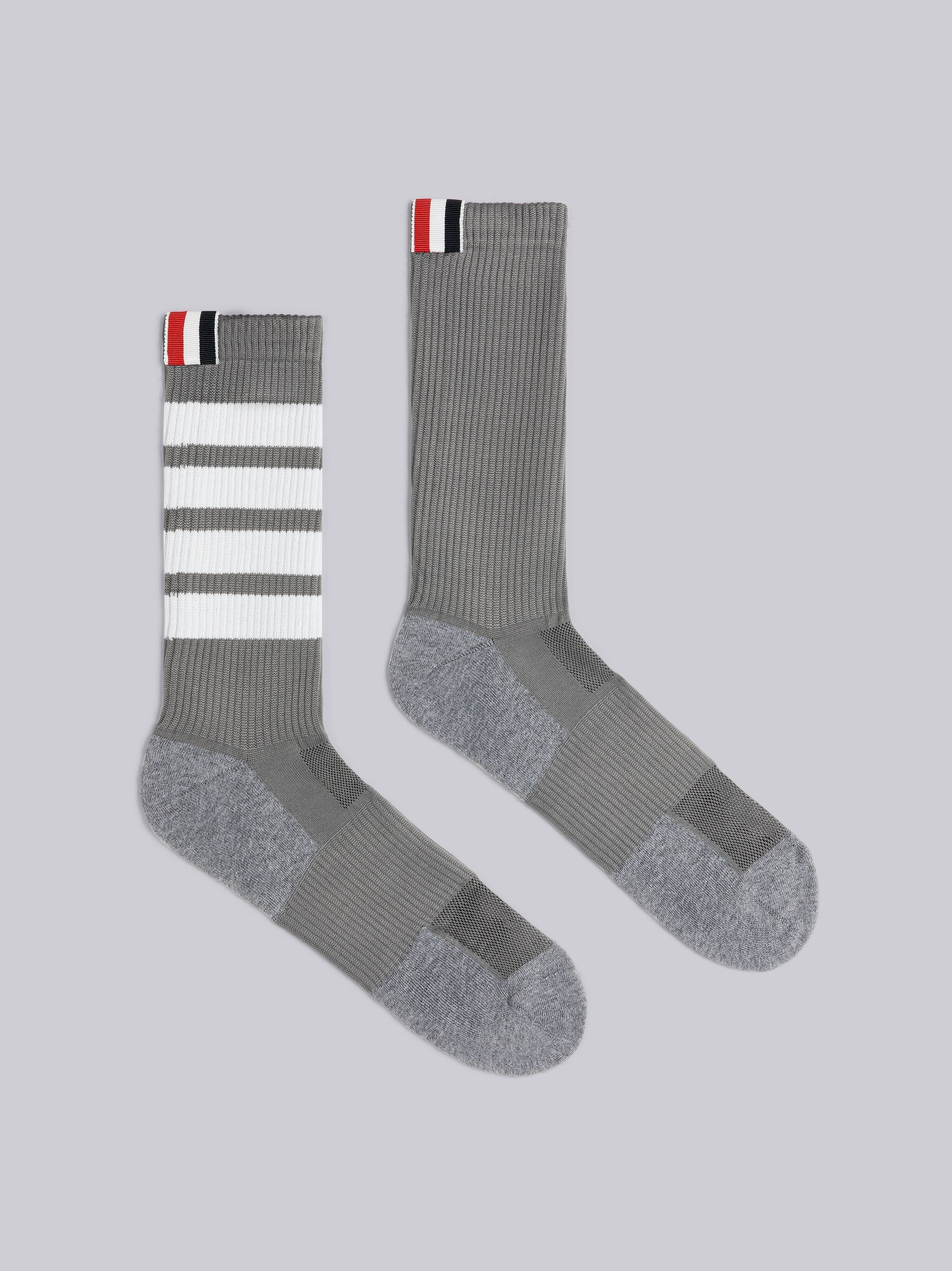 POLYESTER TECH 4-BAR MID CALF SOCKS - 1