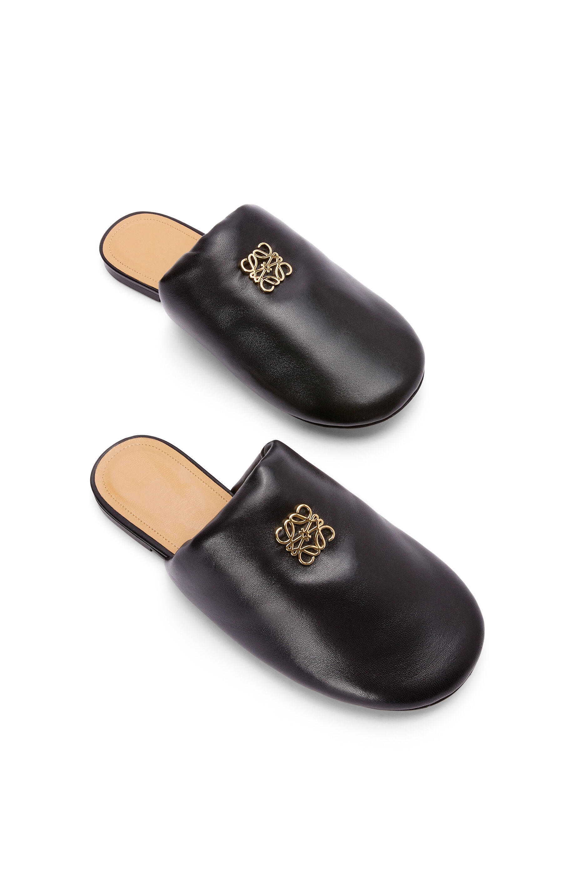 Padded Anagram mule in lambskin - 3