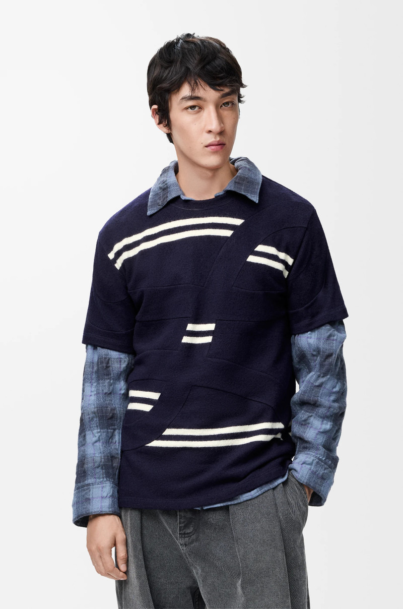 Oversized fit T-shirt in wool 3