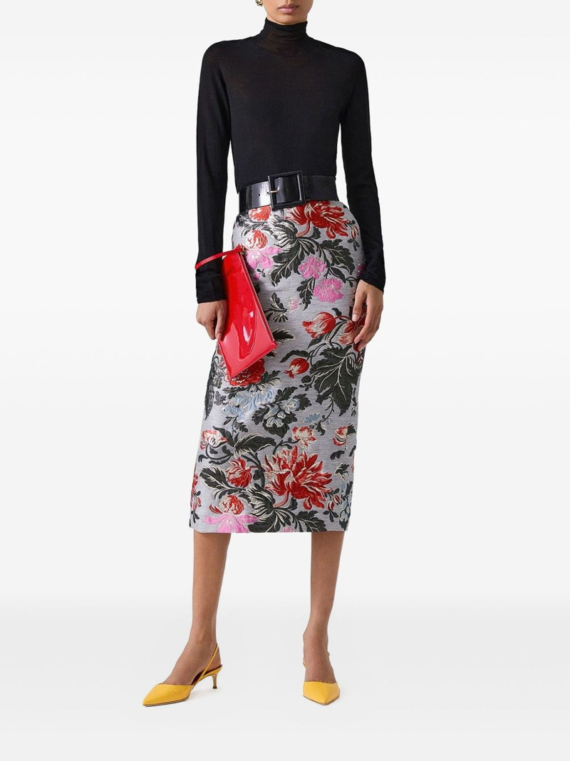 CAROLINA HERRERA sheer turtleneck top outlook