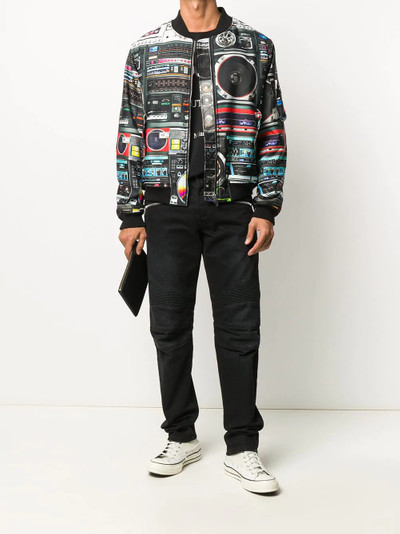 Moschino printed bomber jacket  outlook