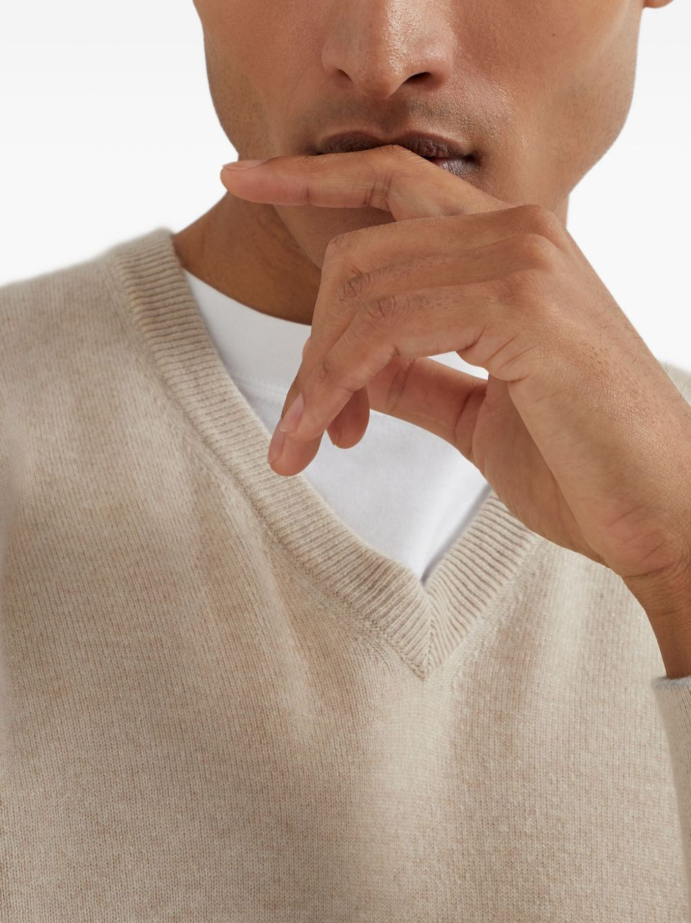 long-sleeve cashmere jumper - 5