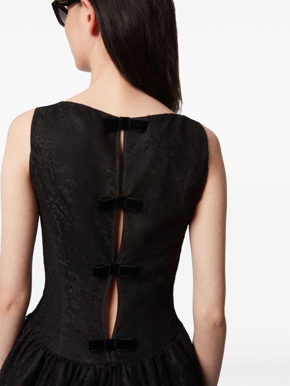 peplum-hem mini dress - 5