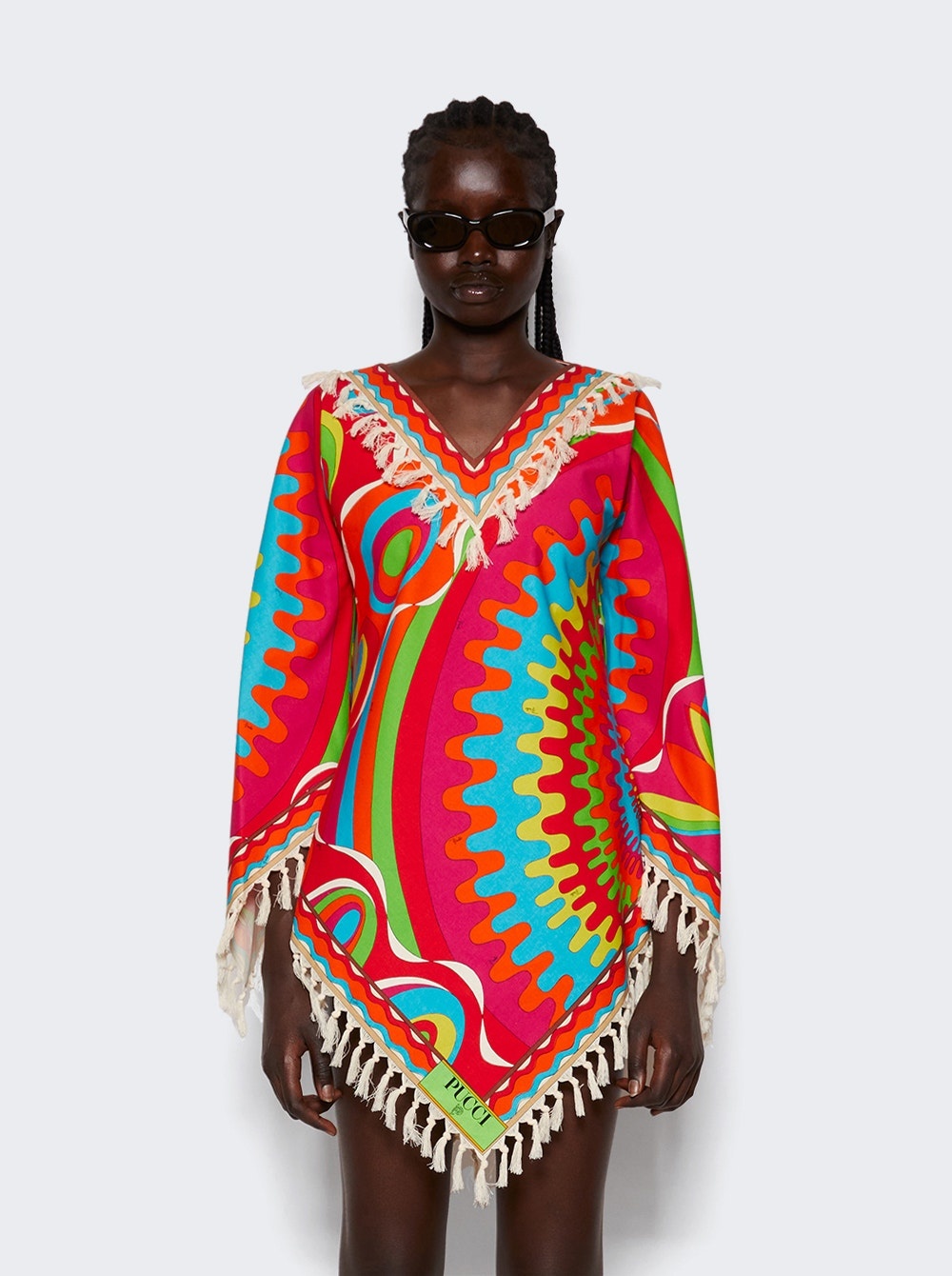 Bersaglio Printed Tassel Kaftan Red - 3