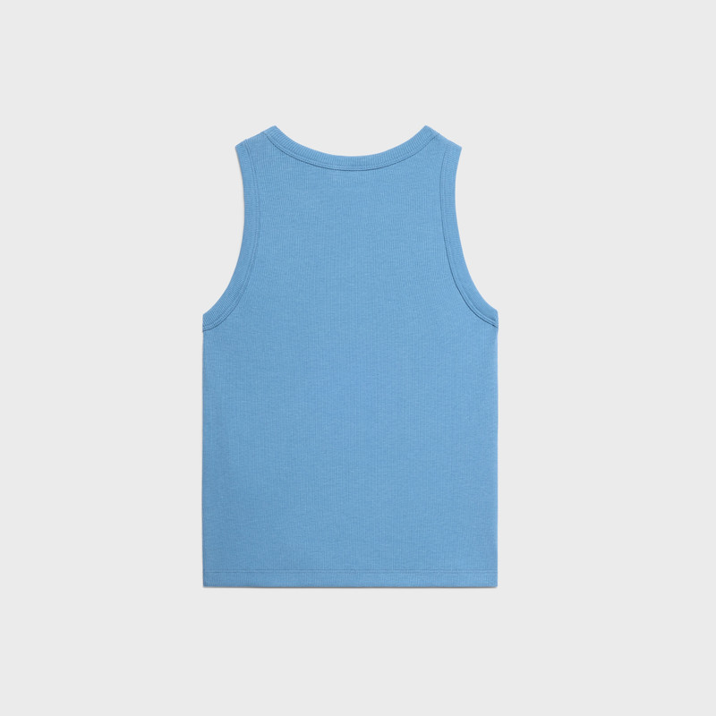 CELINE triomphe tank top IN ribbed cotton silk outlook