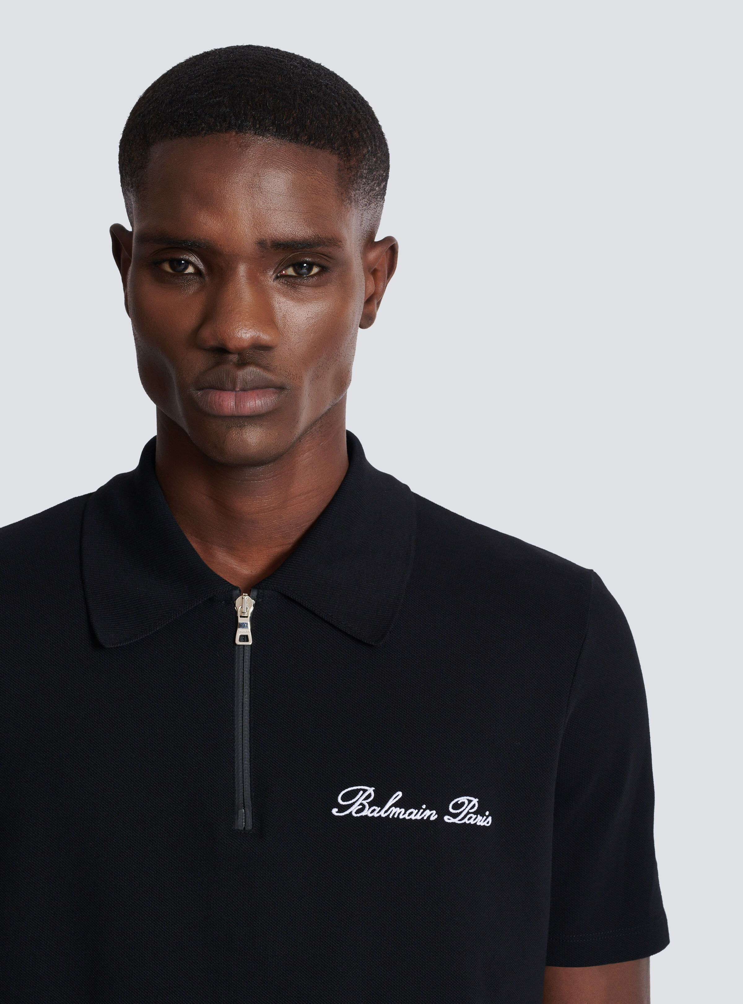 Short-sleeved polo shirt with embroidery - 7