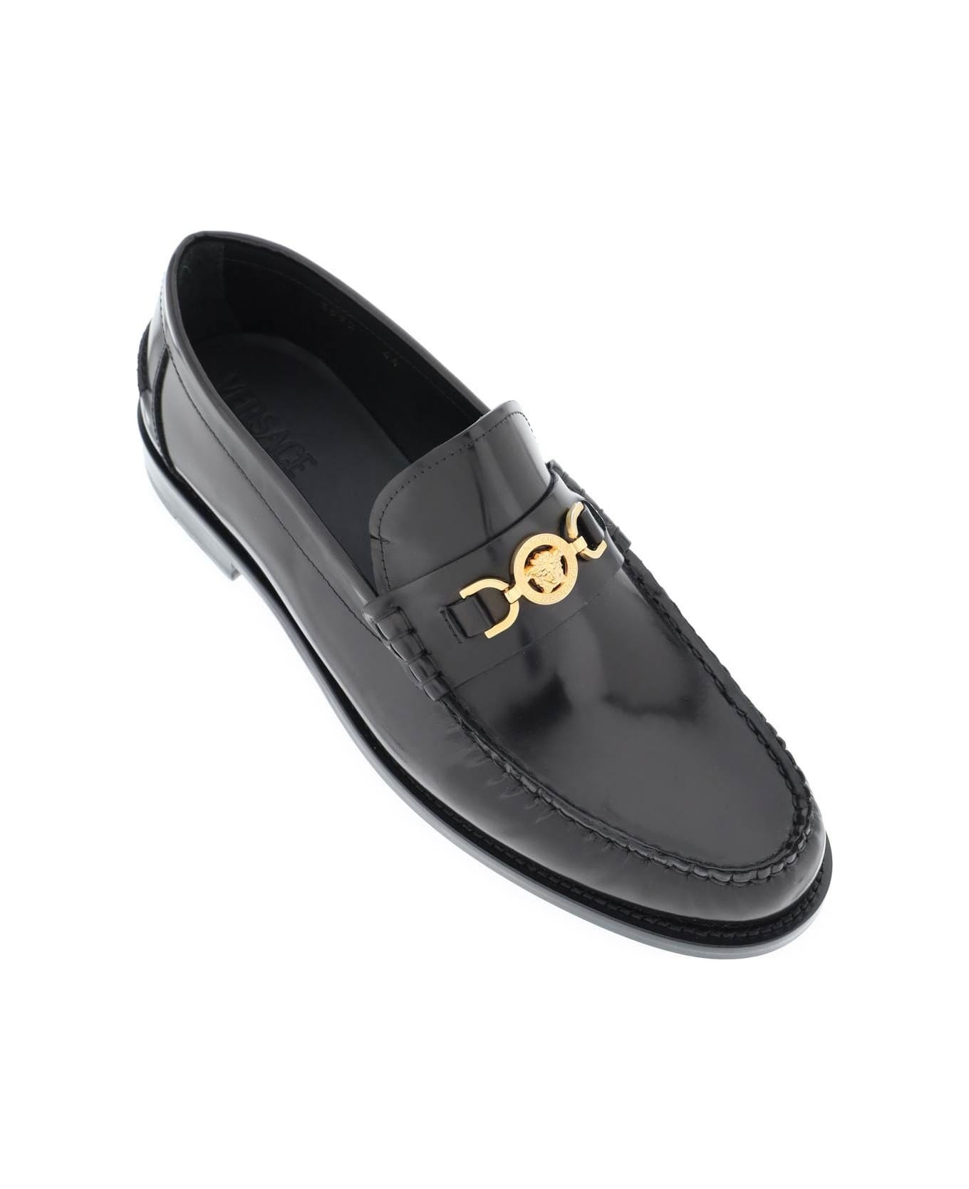 Black Leather Loafers - 4